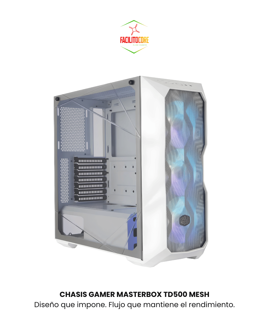 CHASIS GAMER MASTERBOX TD500 MESH